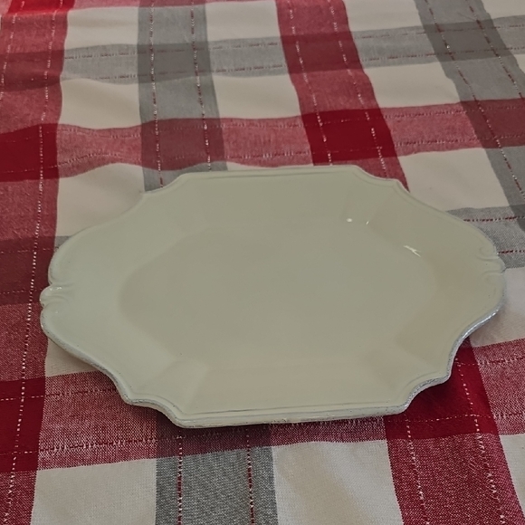 Ethan Allen Other - Vintage Ethan Allen Made In Italy Fatto A Mano Ceramic Serving Platter White